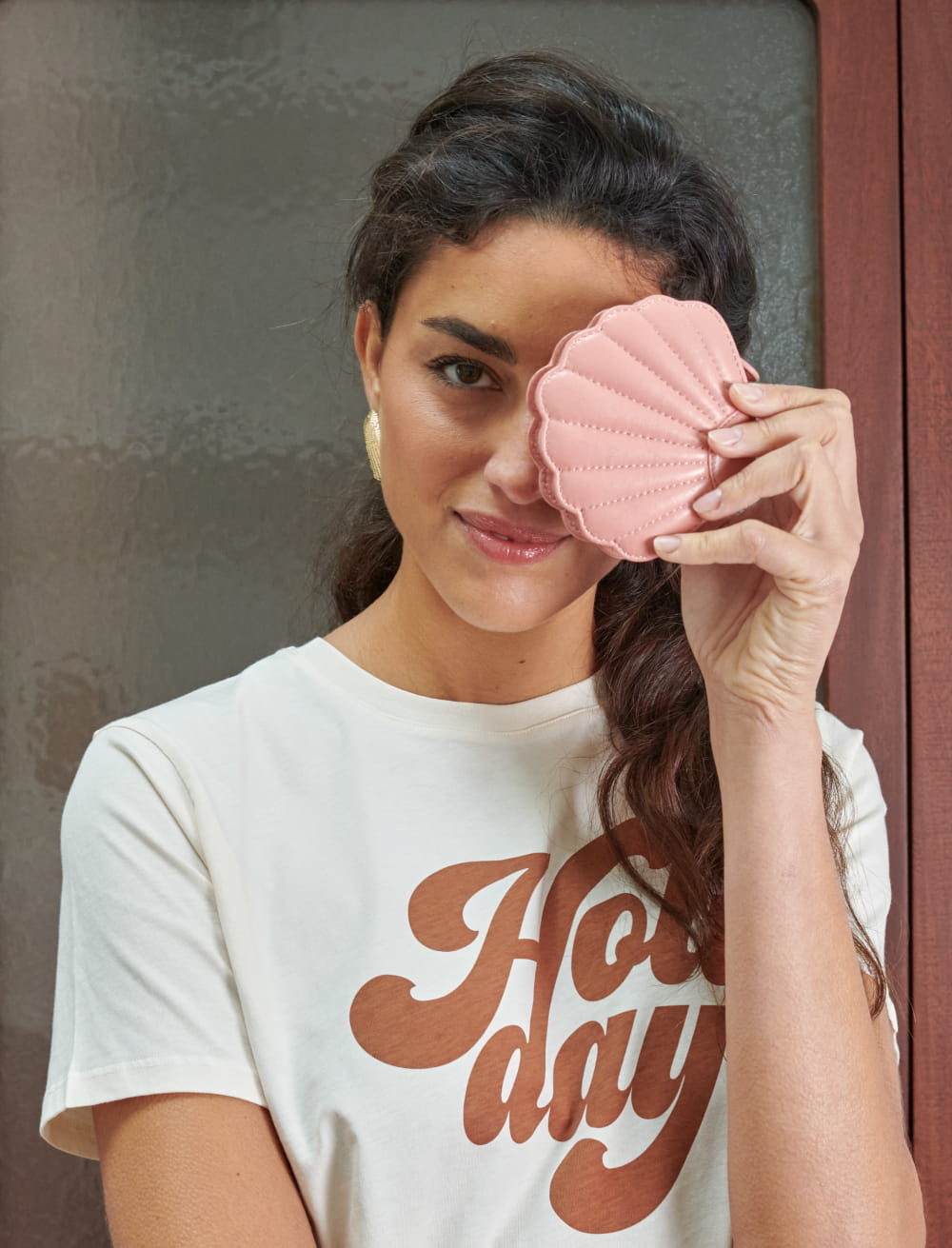 Porte-monnaie Mishell - Baby pink