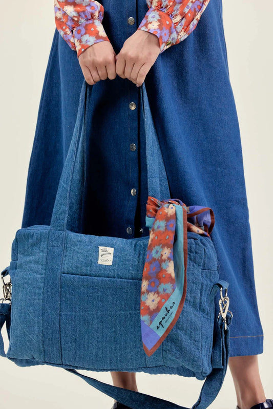 Sac à langer Thais - Denim — Apaches collections , Lyon
