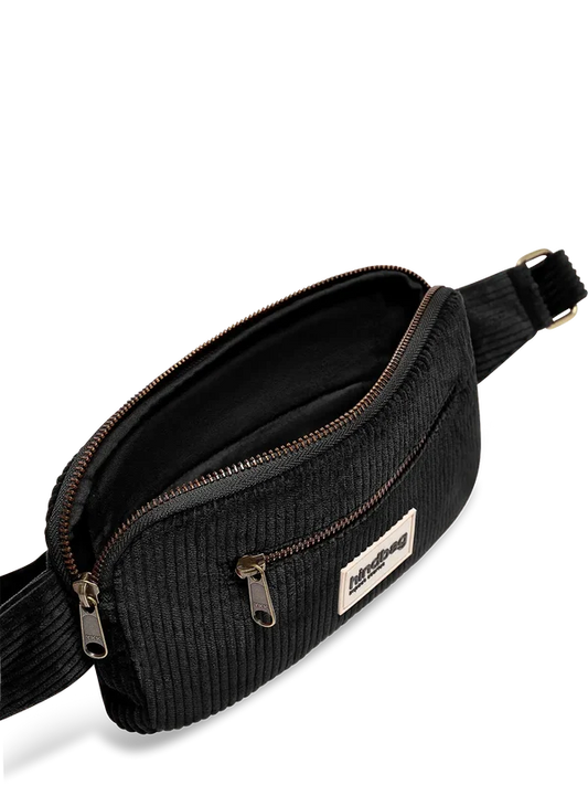 Sac banane Harry - Velours noir
