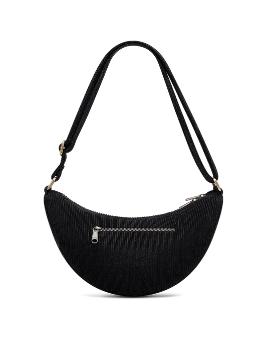 Sac banane Andrea - Velours noir