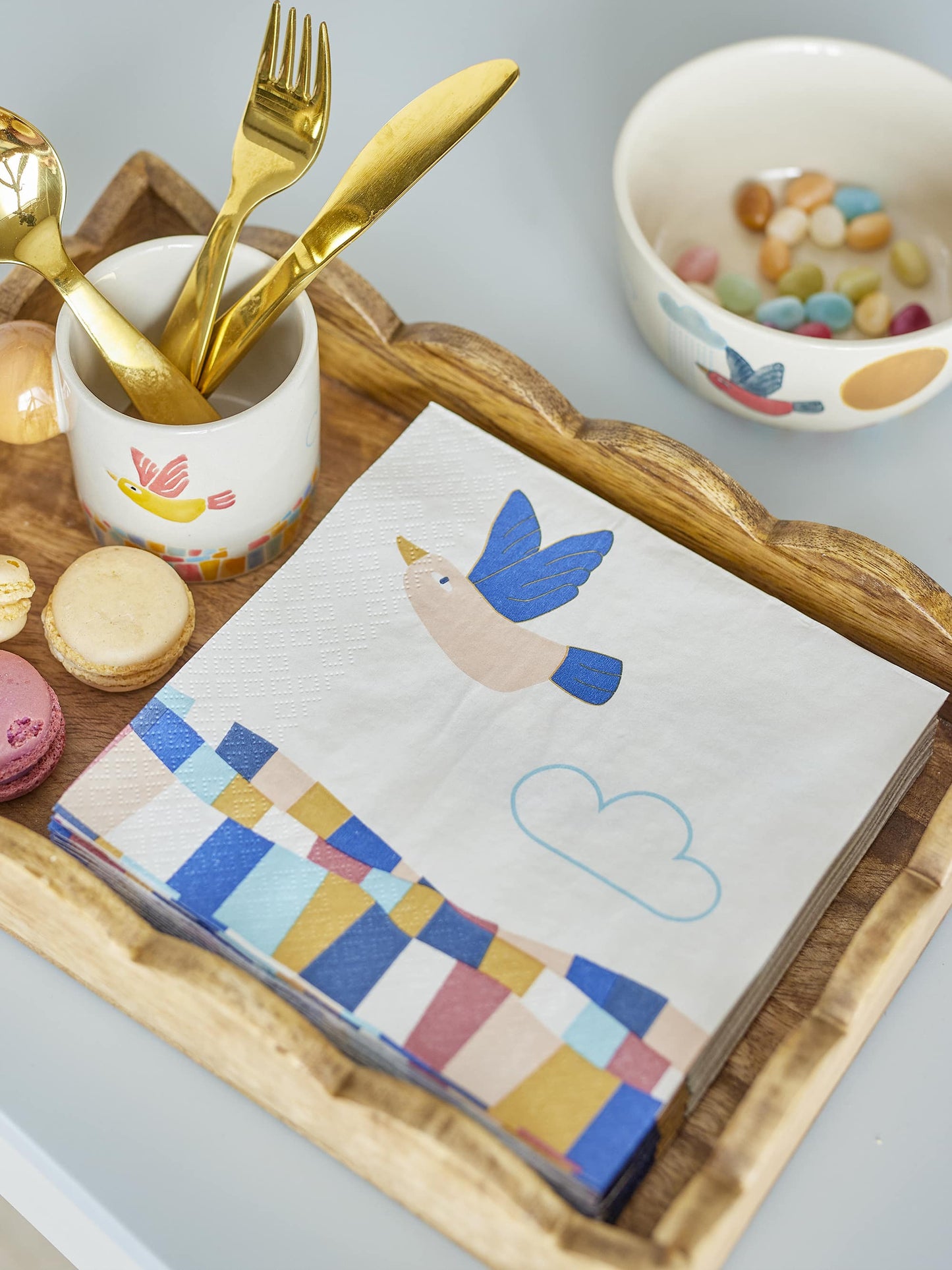 Serviettes en papier Colorine - Nature — Bloomingville , Lyon