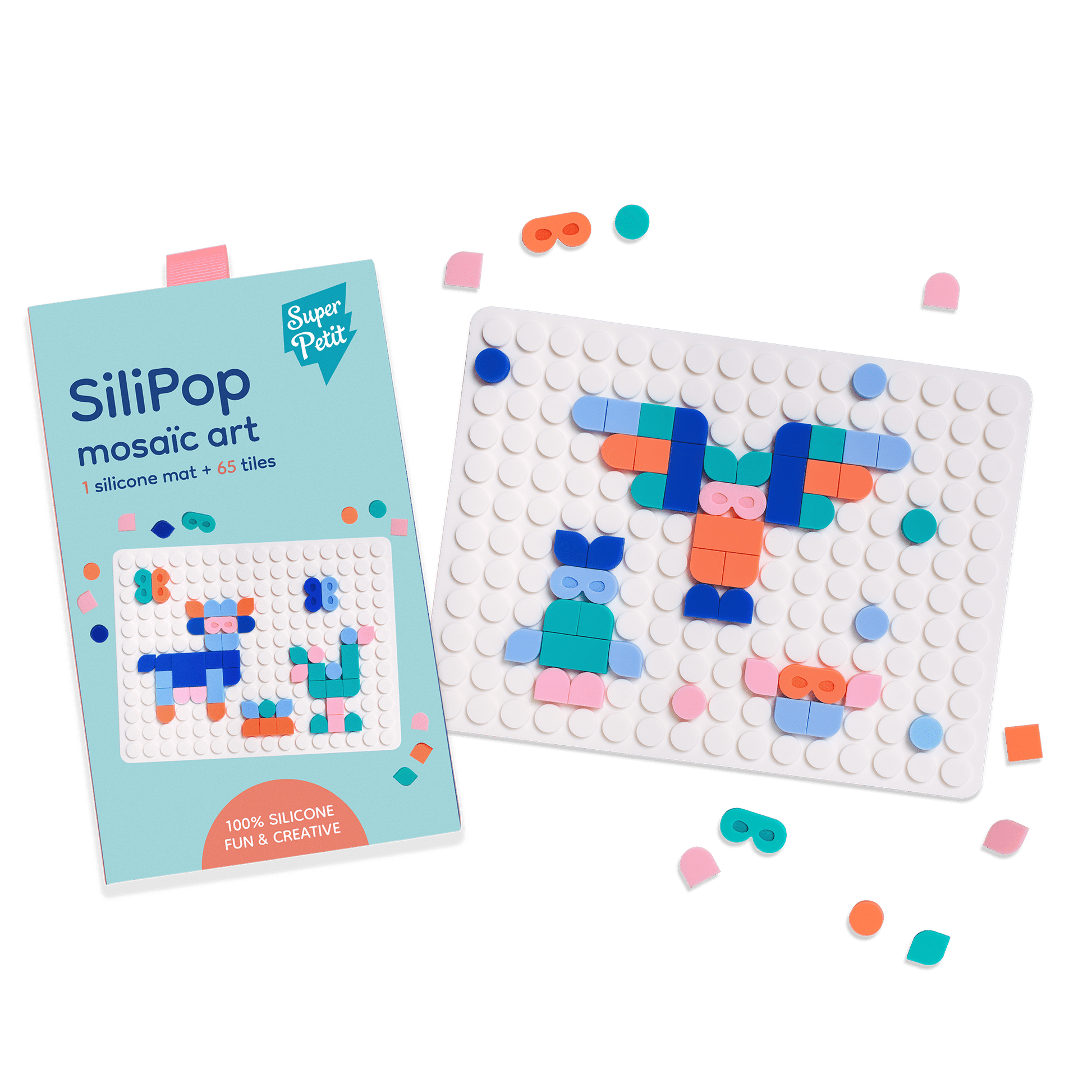 Silipop mosaïque à clipser - Blanc — Super Petit , Lyon