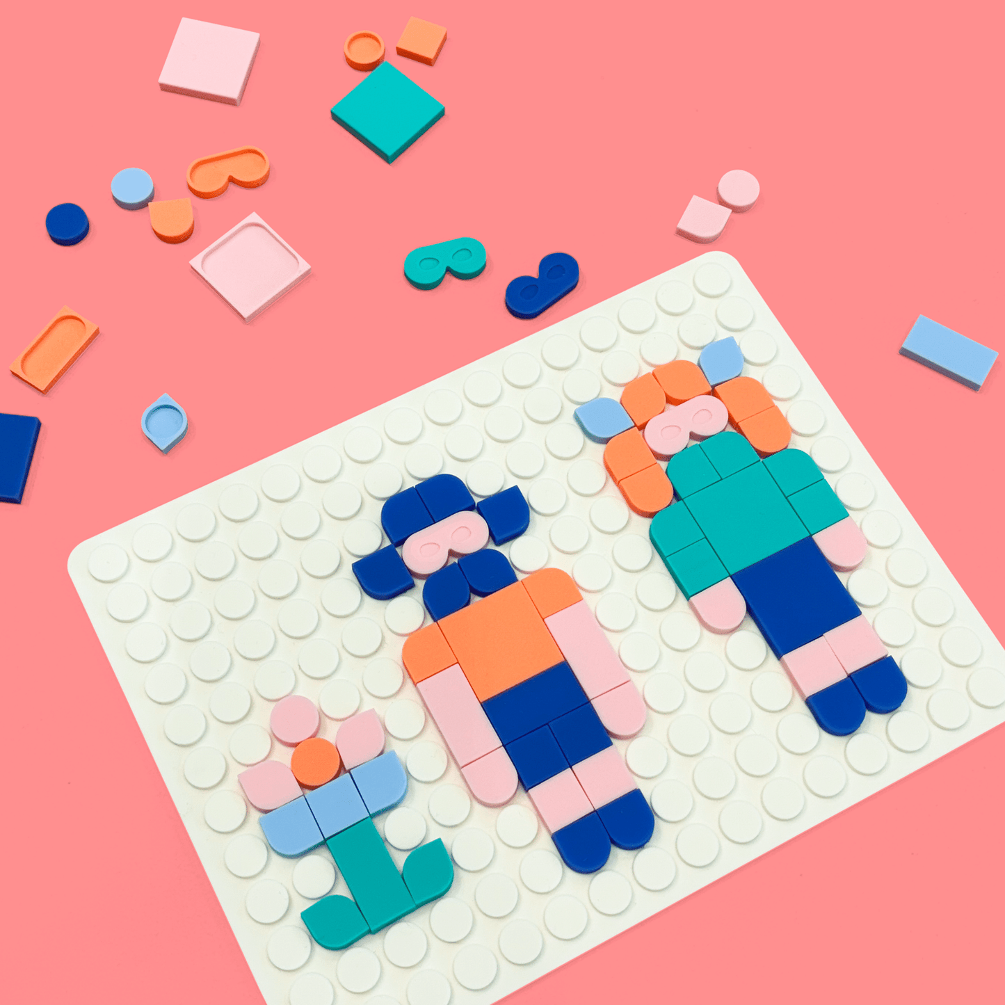 Silipop mosaïque à clipser - Blanc — Super Petit , Lyon