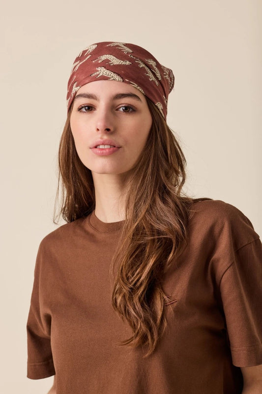 Small foulard Manika - Bengale chocolat