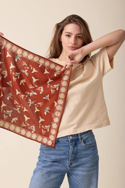 Small foulard Manika - Cerisier sierra