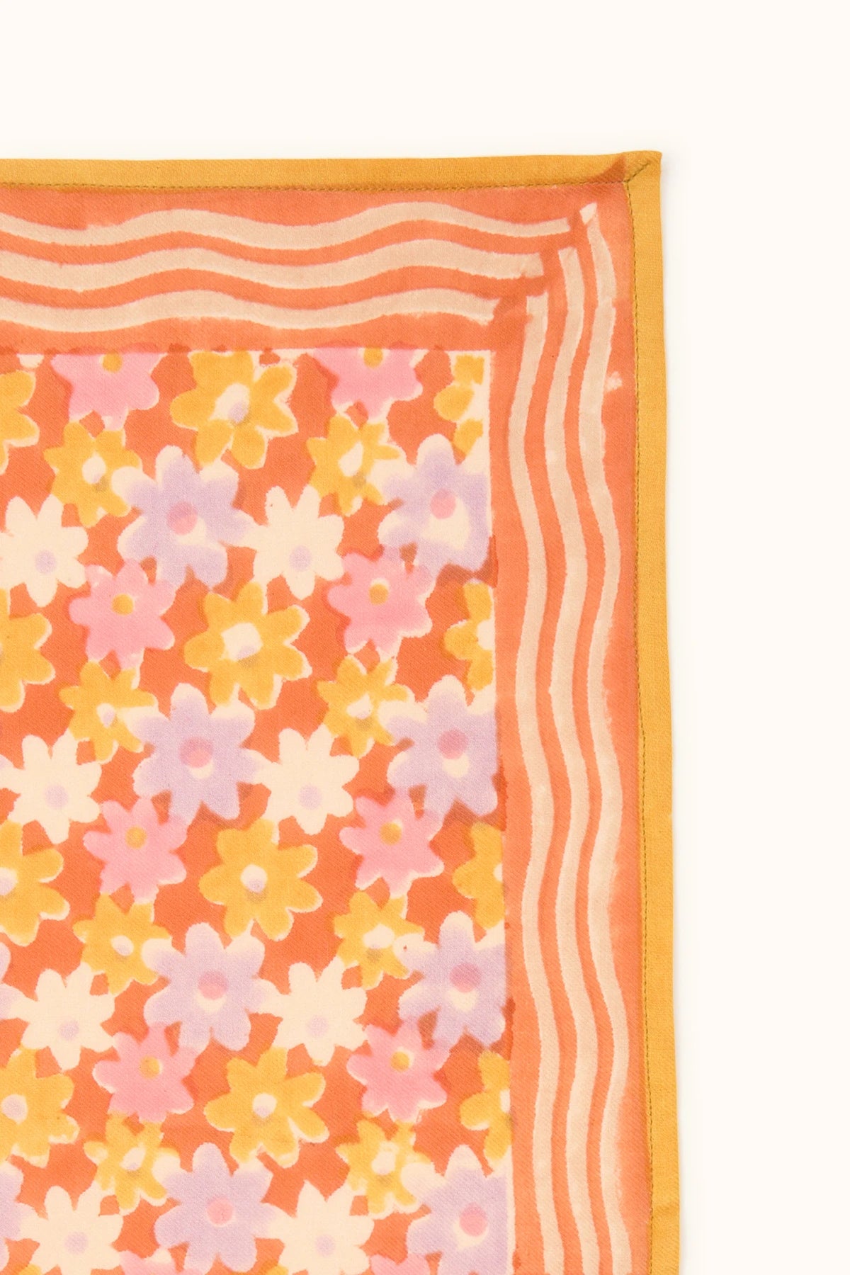 Small foulard Manika - Pâquerette orange