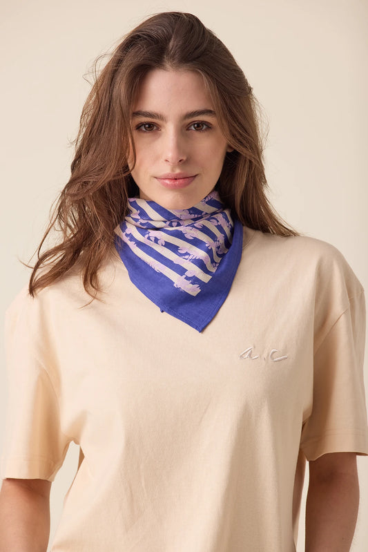 Small foulard Manika - Sebastien mauve