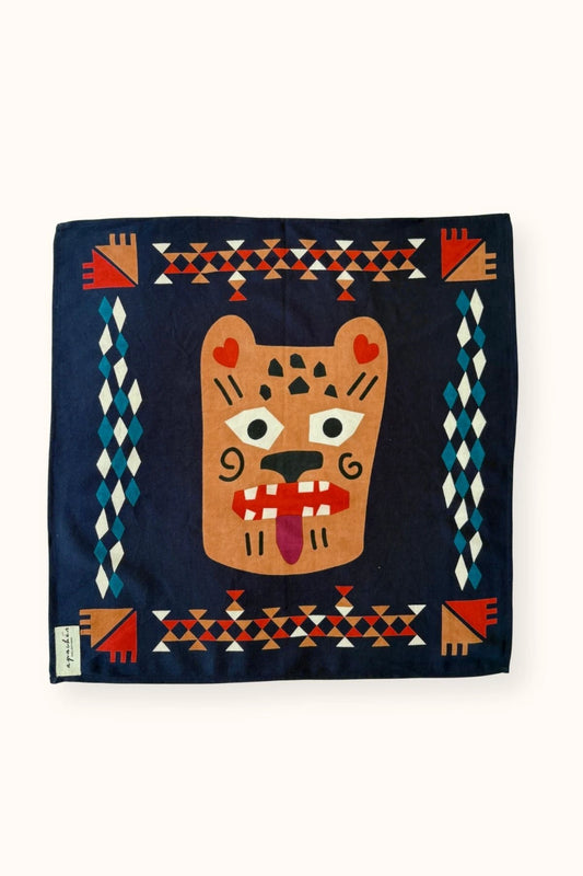 Small foulard Manika Rajah - Navy