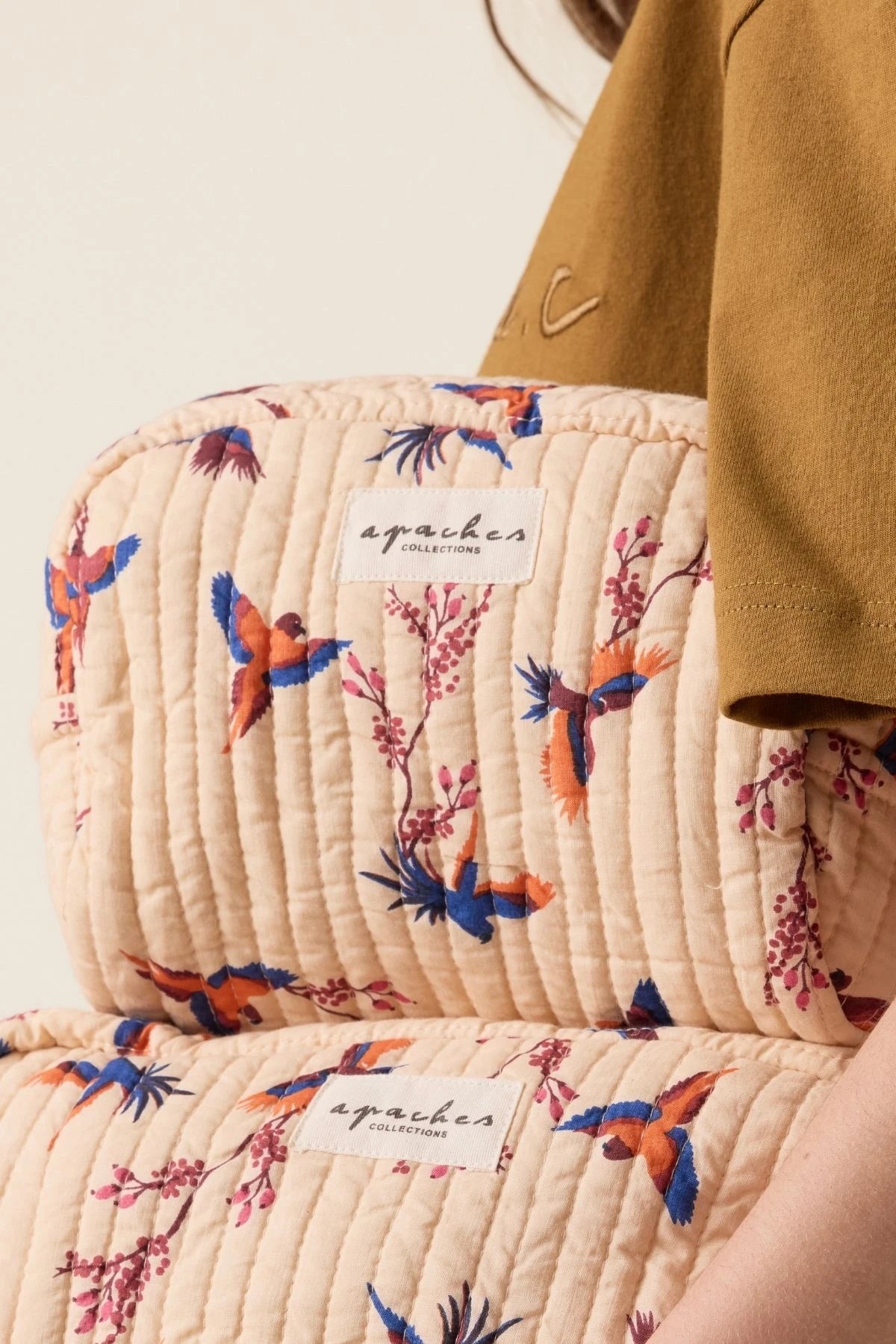 Petite trousse Gaya - Cerisier macadamia dahlia