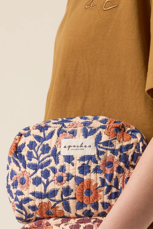 Petite trousse Gaya - Coeur bleu royal