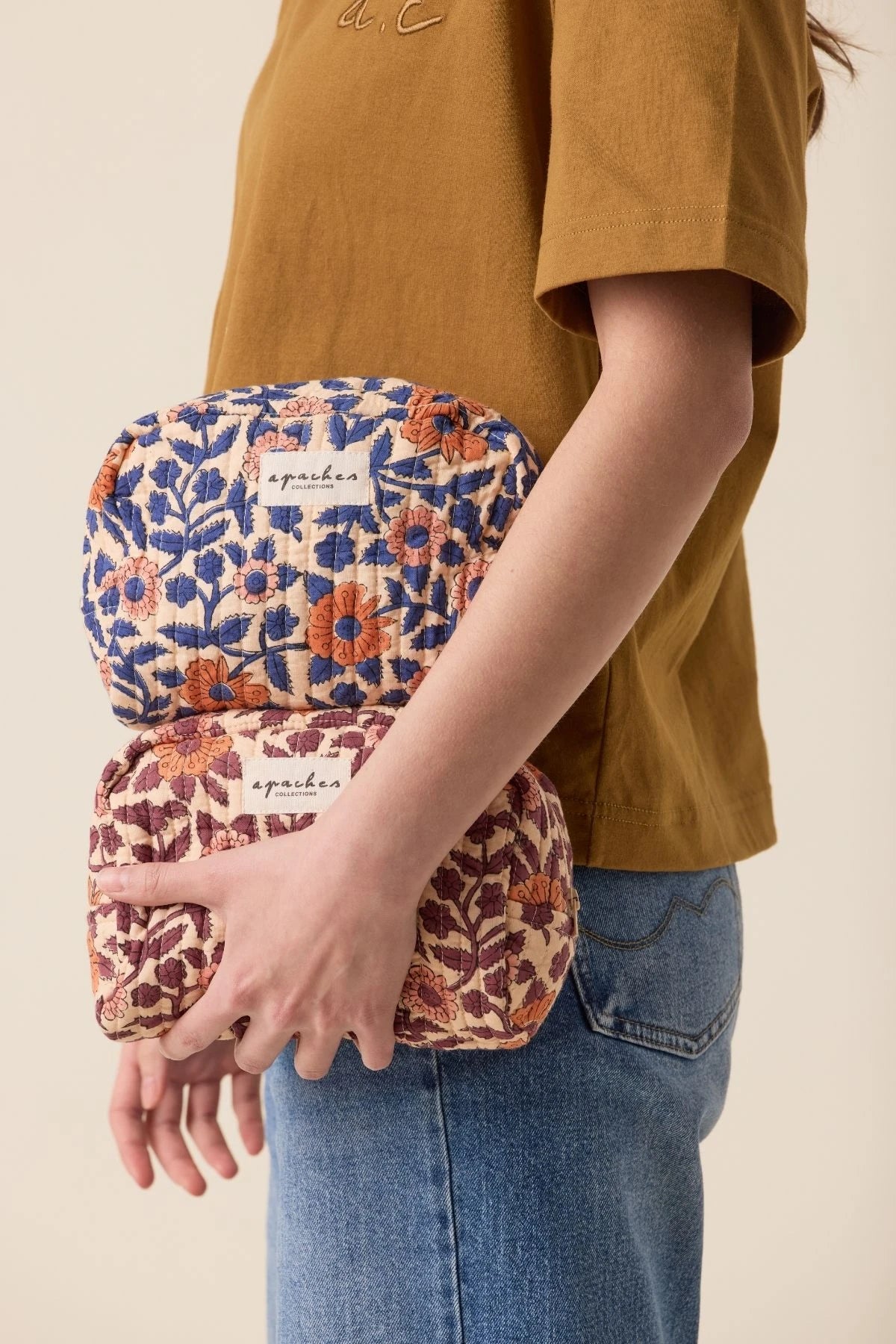 Petite trousse Gaya - Coeur bleu royal