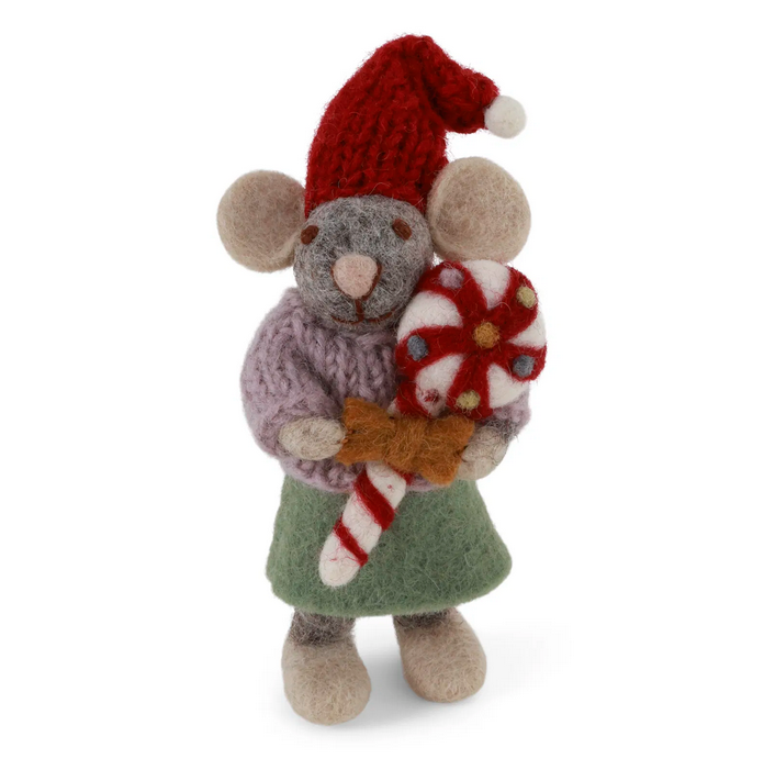 Souris grise avec sa sucette - Girl