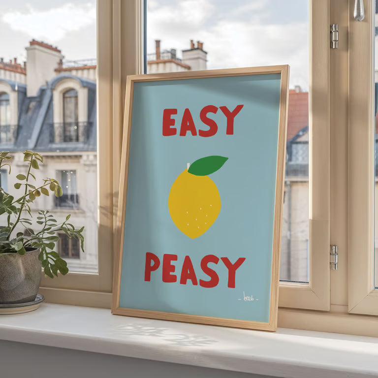 Affiche A5 - Easy peasy