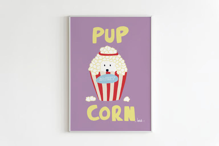Affiche A4 - Pup corn