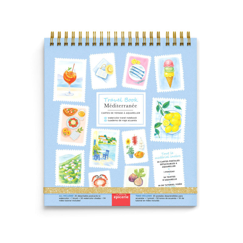 Carnet aquarelle travel book - Méditerranée