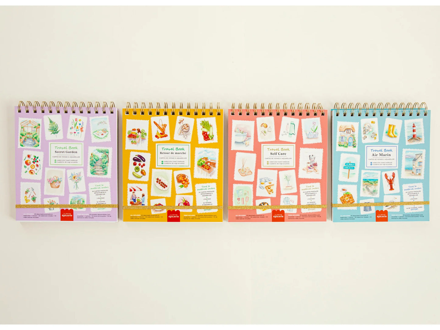 Carnet aquarelle travel book - Self-care