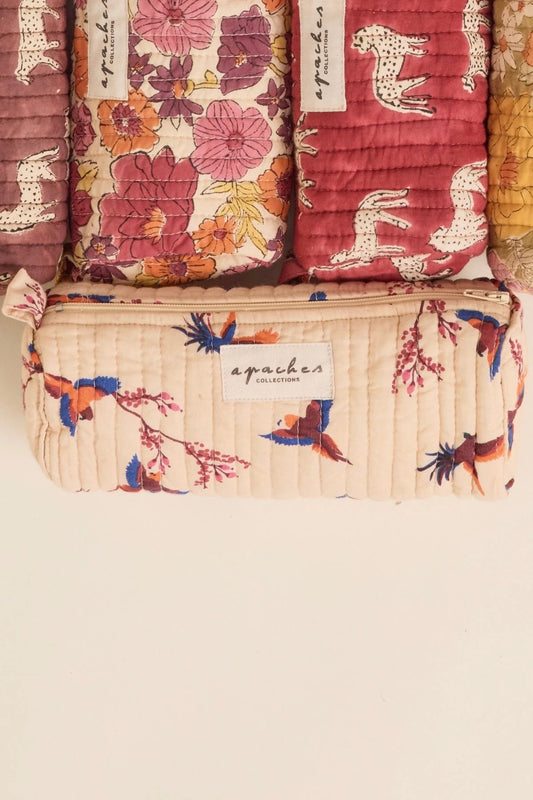 Trousse Opal - Cerisier macadamia dahlia