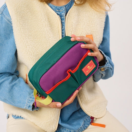 Trousse de toilette - Vert et violet