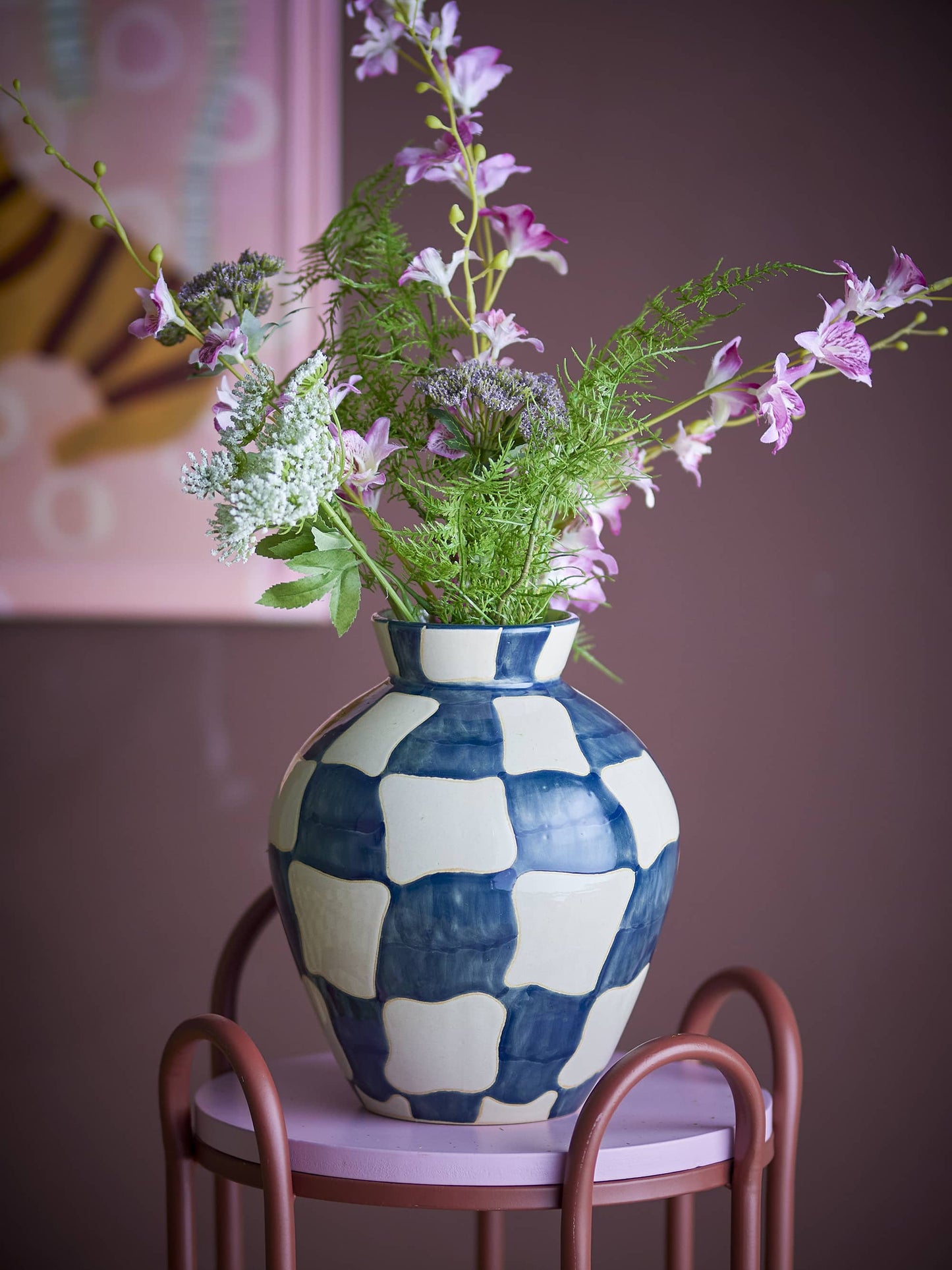 Vase Check - Bleu — Bloomingville , Lyon