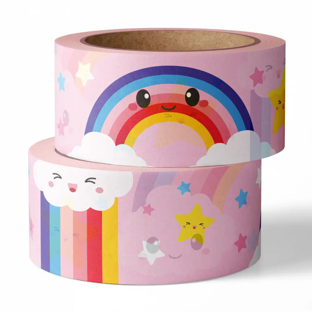Washi tape - Arc-en-ciel nuage