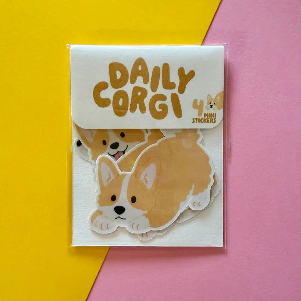 Lot de stickers - Daily corgi