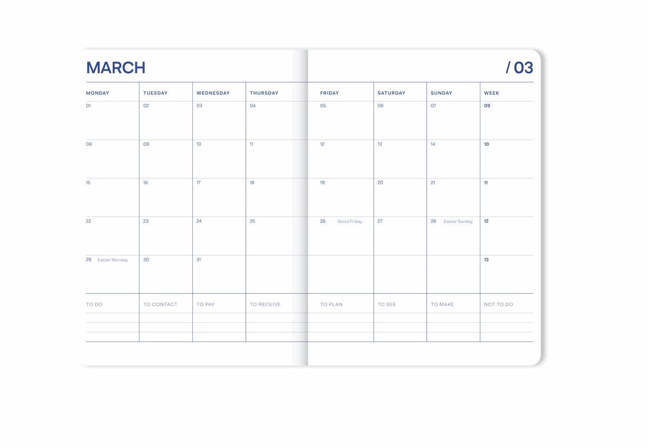 Agenda scolaire 18 mois 2026/2027 - Sun beige