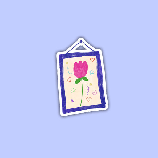 Sticker Cadre tulipe