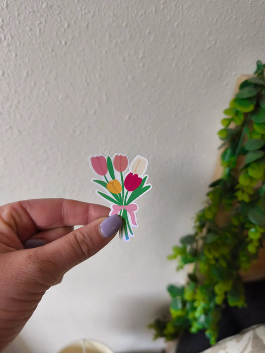 Sticker Bouquet tulipes