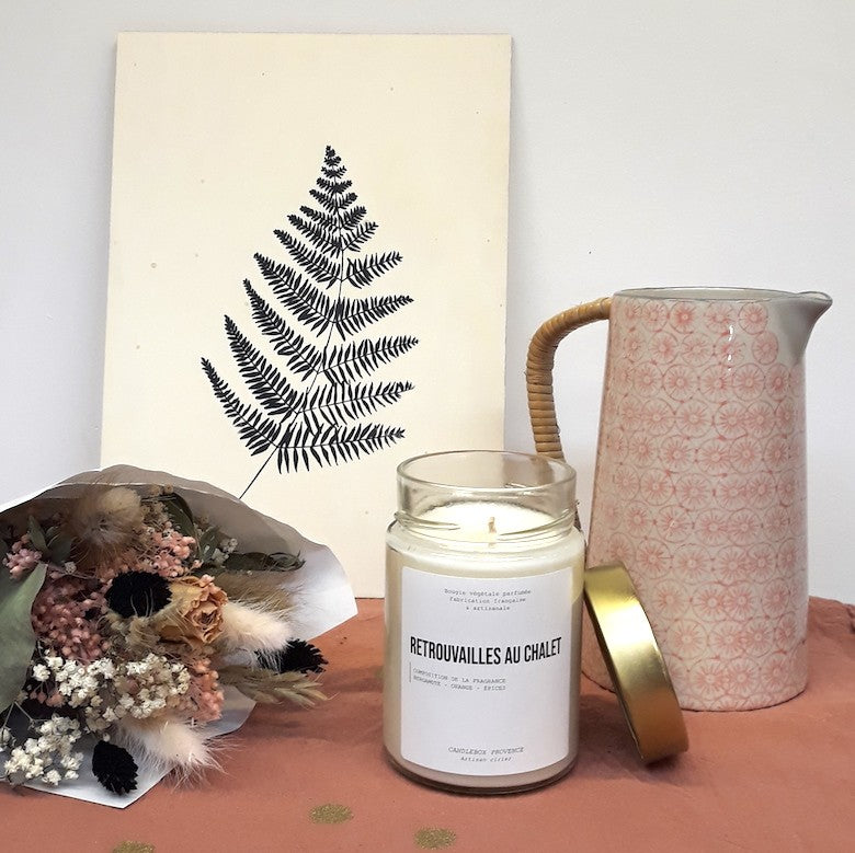 Bougie Retrouvailles au chalet - 500g — Candlebox , Lyon