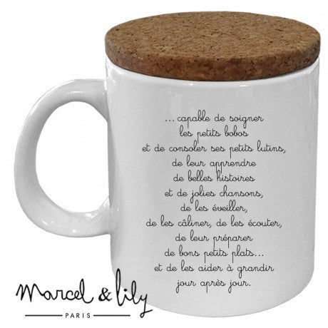 Mug avec couvercle - Nounou définition