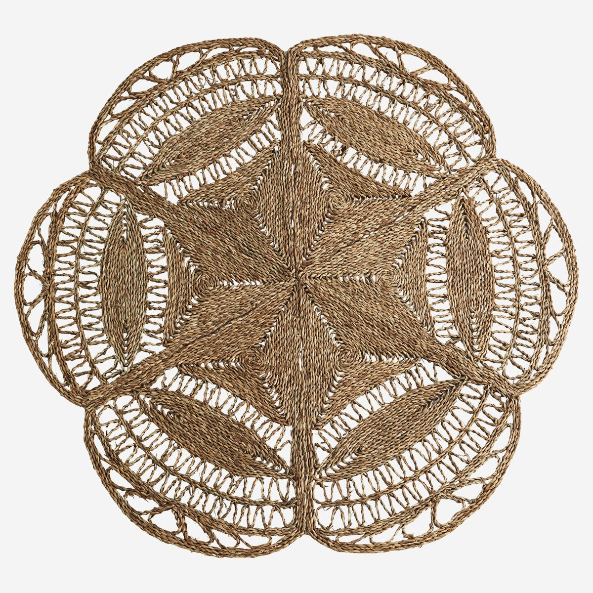 Tapis en jonc de mer fleur — Madam Stoltz , Lyon