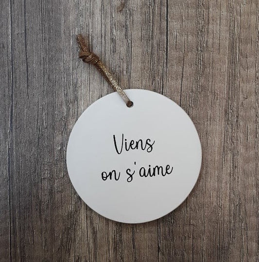 Médaillon Viens on s'aime