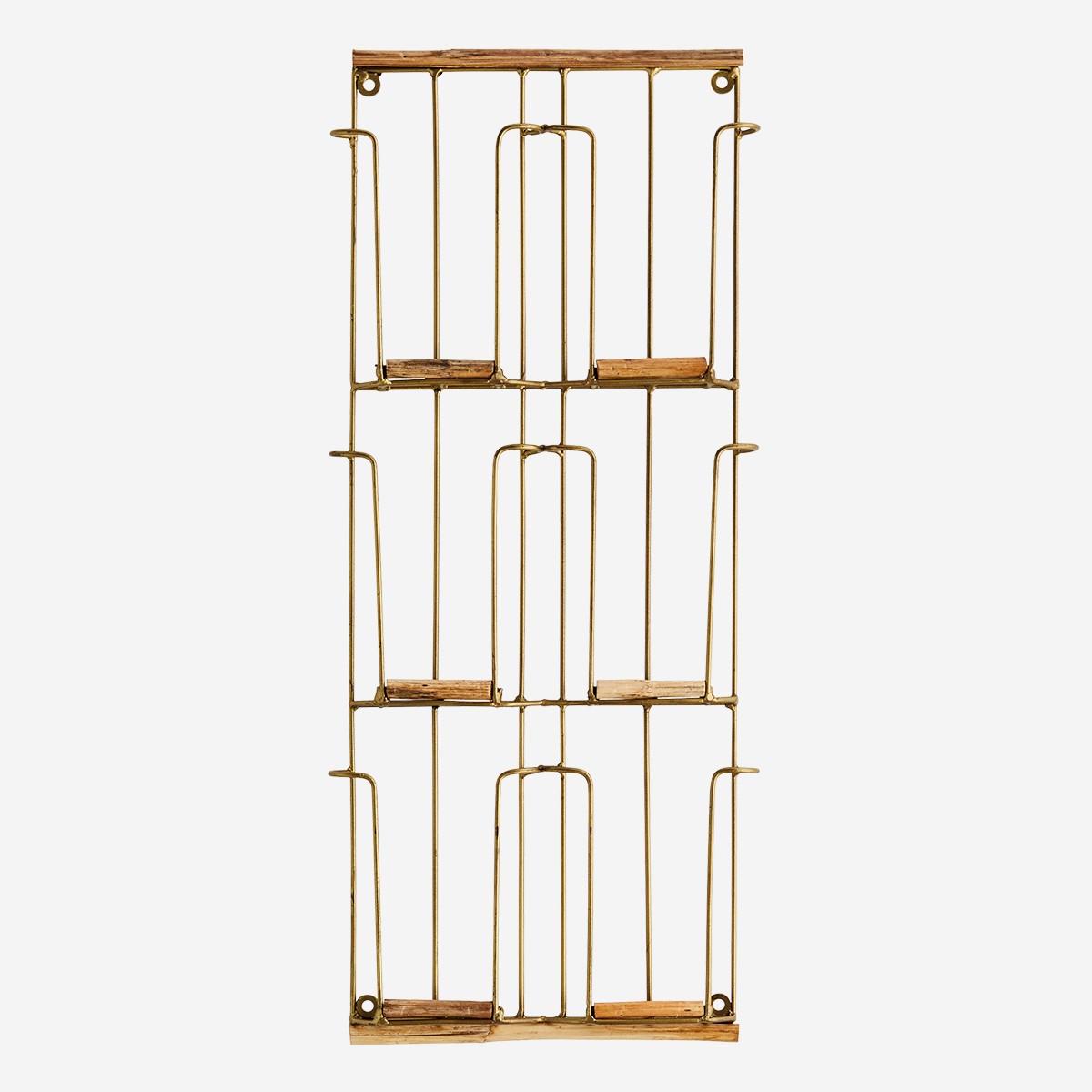 Porte-cartes en bois et laiton
