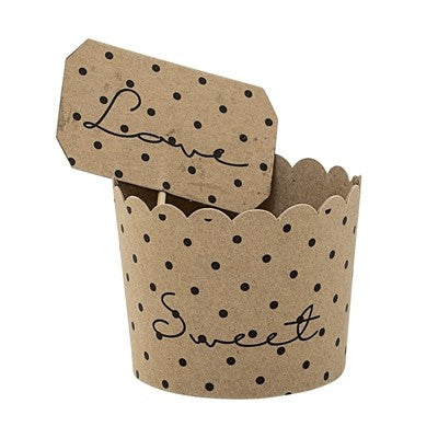 Moules à muffin en carton, par 8