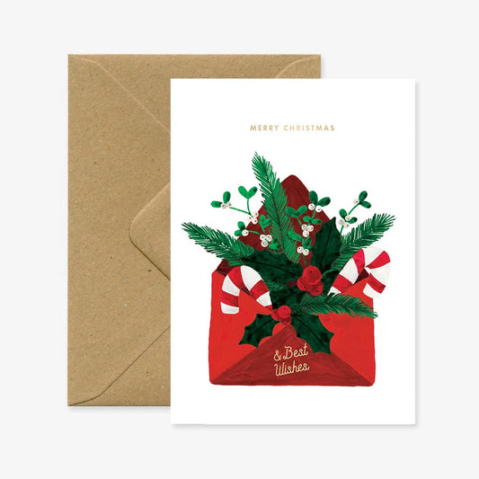 Carte Best wishes envelop