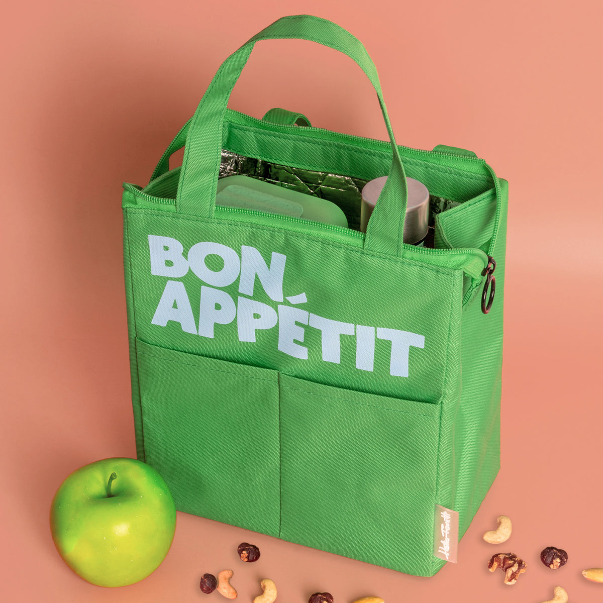 Sac isotherme Bon appétit - Vert bouteille