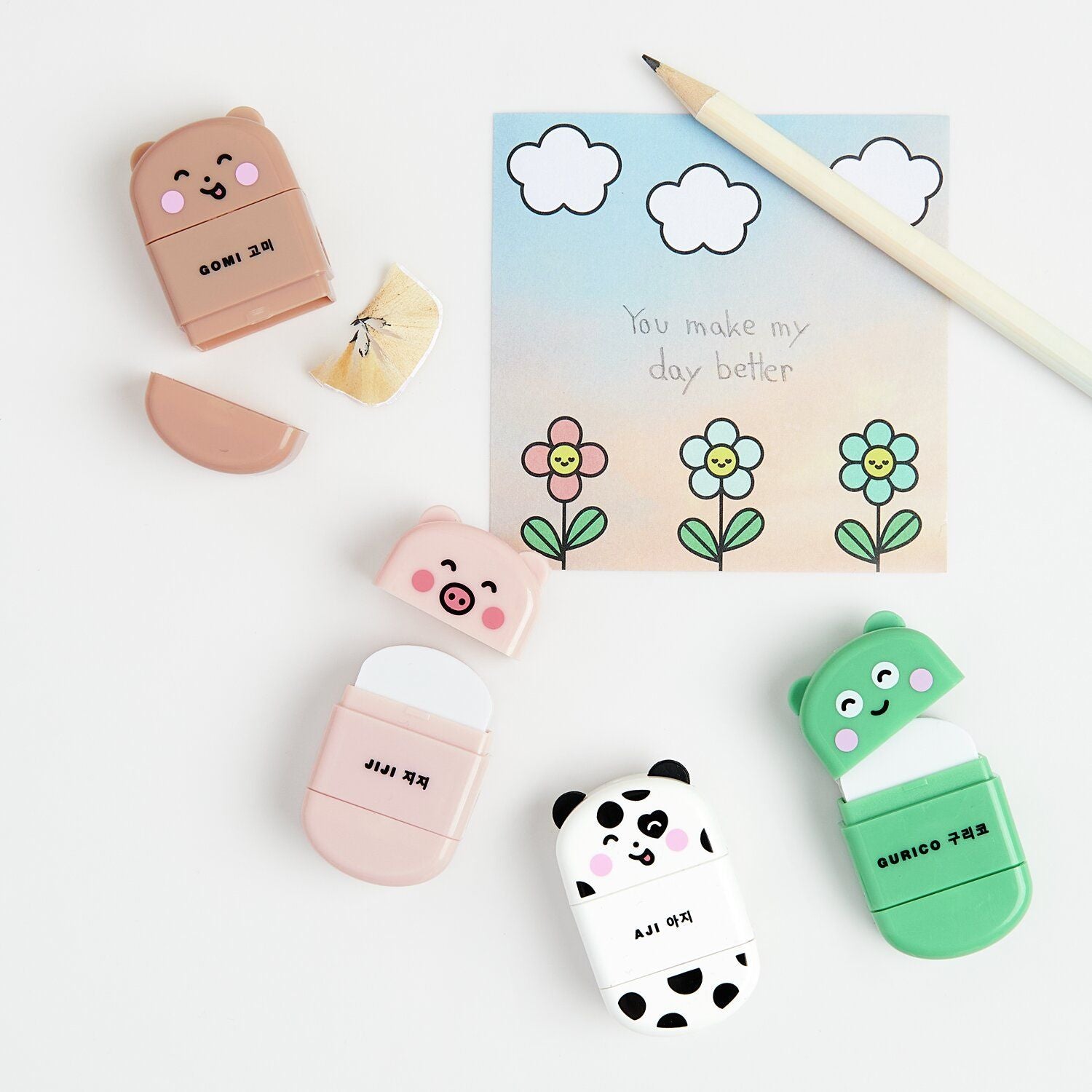Gomme avec taille-crayon - Ourson — Rico design , Lyon