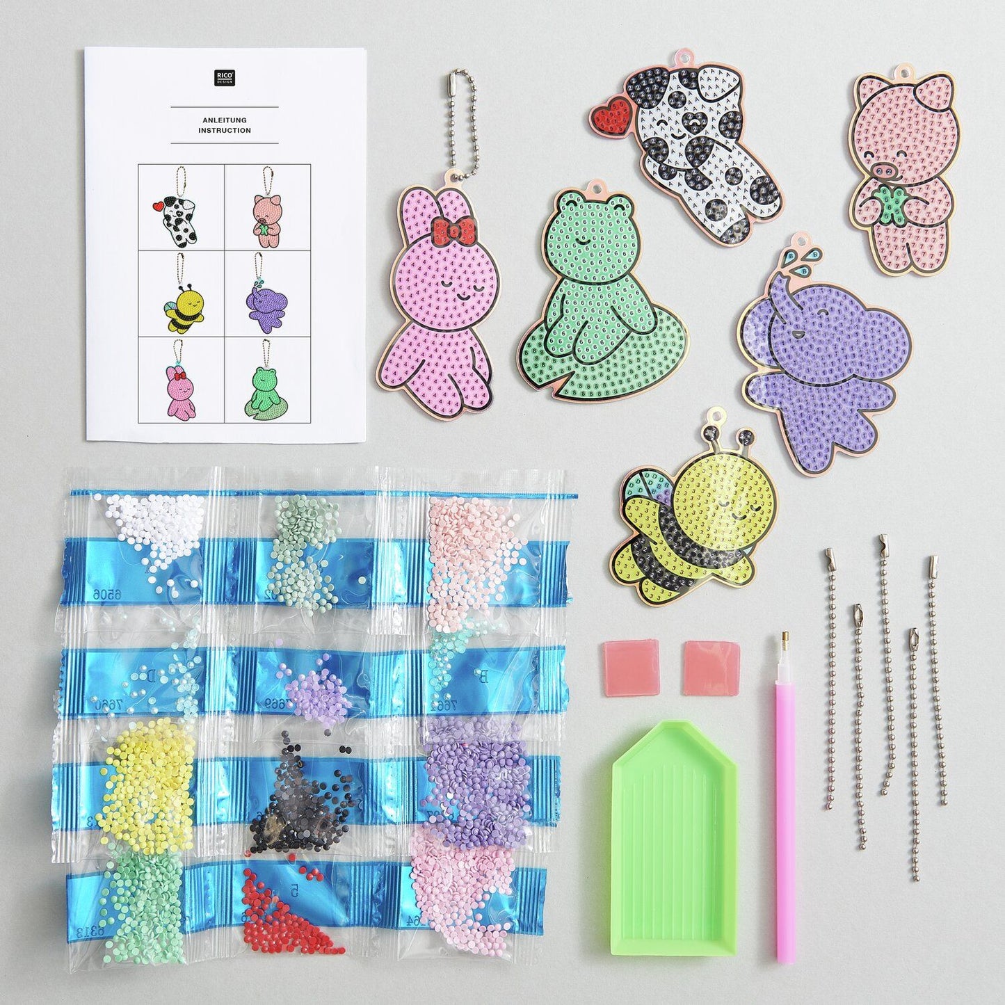 Diamond painting Kids - Pendentifs animaux — Rico design , Lyon