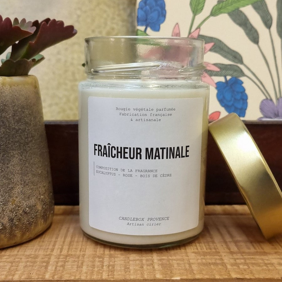 Bougie Fraicheur matinale - 500 g — Candlebox , Lyon