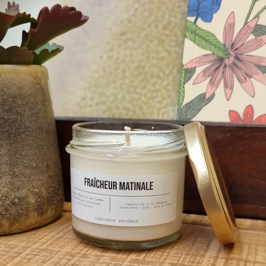Bougie Fraicheur matinale - 200 g — Candlebox , Lyon