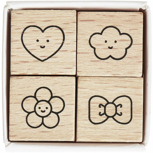 Lot de 4 mini tampons chingu — Rico design , Lyon