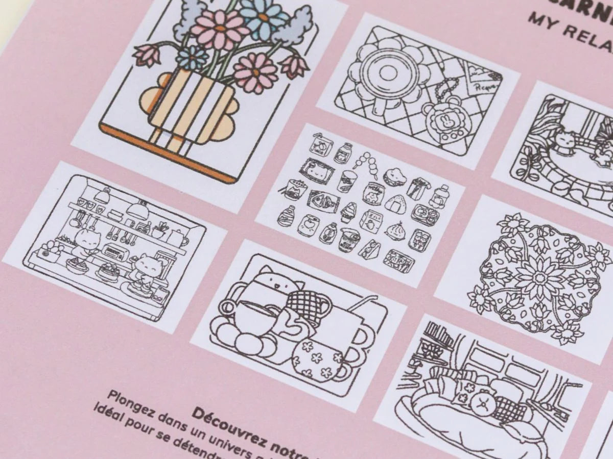 Kit DIY - Mon carnet de coloriage détente
