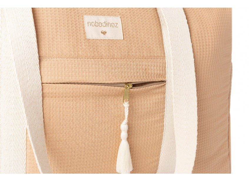 Sac à langer nid d'abeille Nude