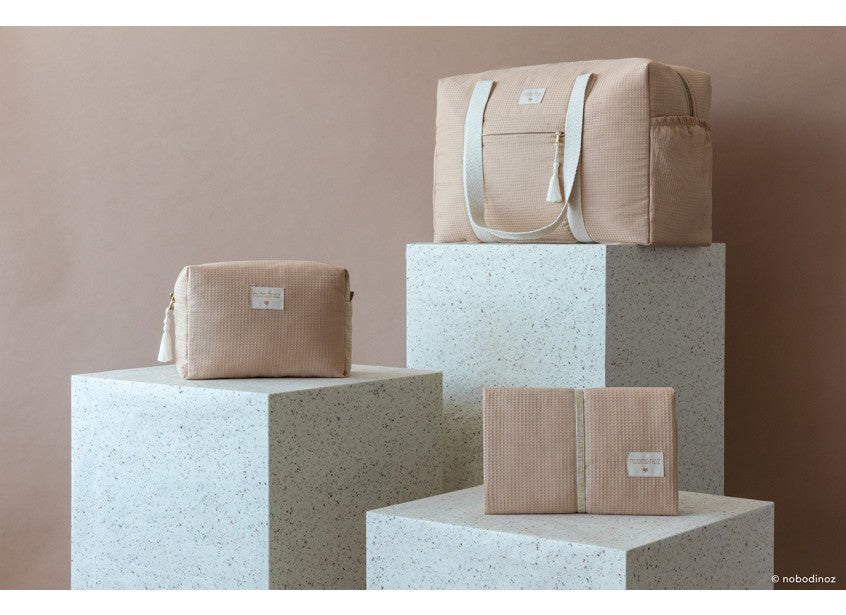 Sac à langer nid d'abeille Nude