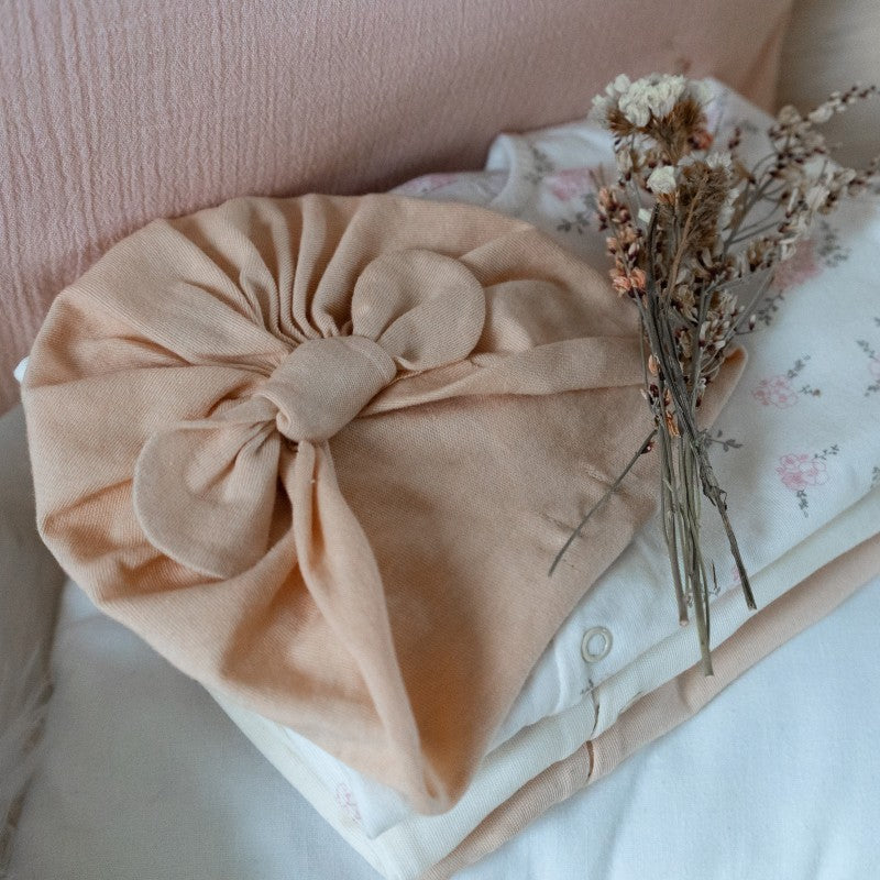 Knot beanie Perfect nude 6/12 mois