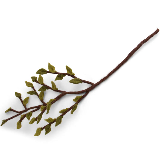 Branche avec des feuilles vertes