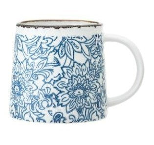 Tasse Molly - Fleurs fines sur fond blanc