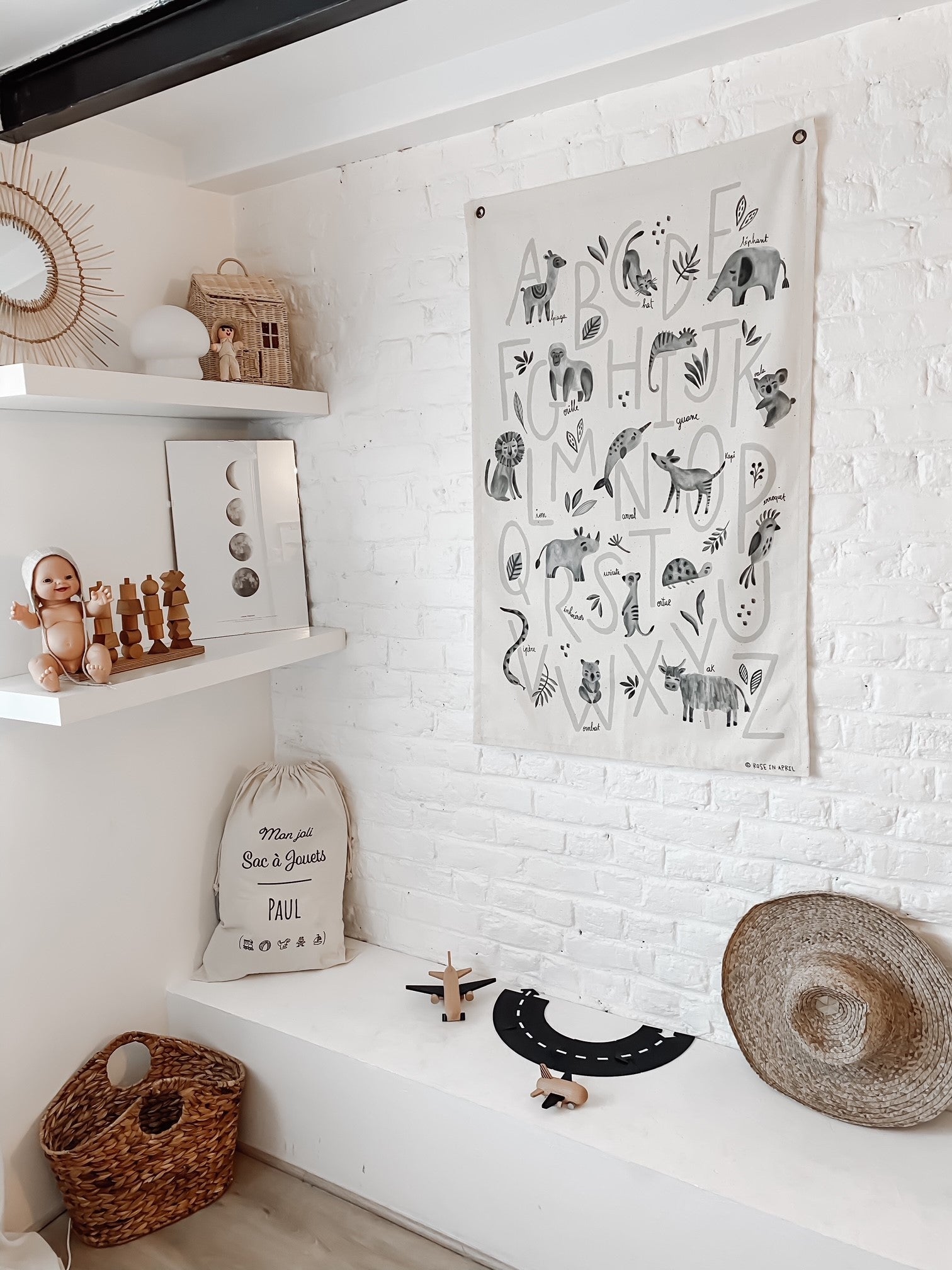Abécédaire sur canvas