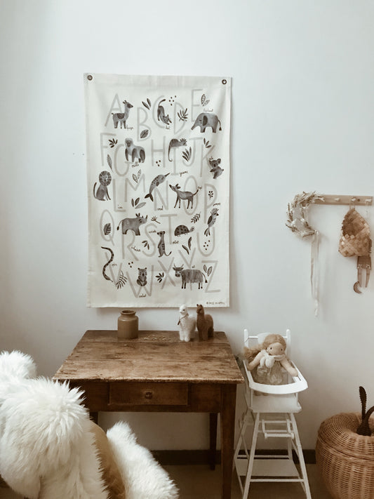 Abécédaire sur canvas
