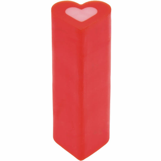 Gomme coeur Eye candy - rouge/rose